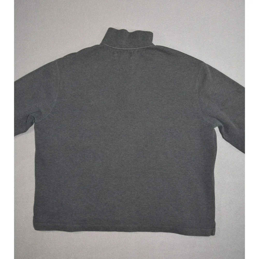 Polo Ralph Lauren Sweater Mens XL 1/4 Zip Pullover Grey Pony Cotton Pullover